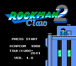 Rockman 2 Claw Title Screen